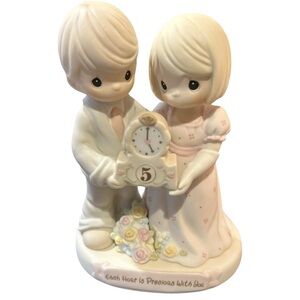 Precious Moments 5YAnniversay Each Hour is Precious With You Figurine
